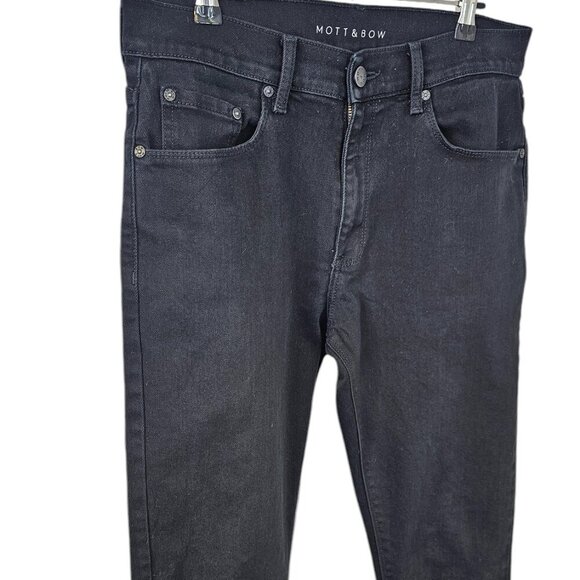 Mott & Bow Men's Slim Black Jeans - Picture 6 of 9